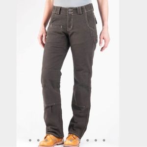 Dovetail Workwear Day Construct Brown Canvas Work Pants